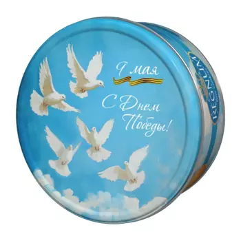 Печенье Регнум сдобное день победы в жестяной банке 400 г