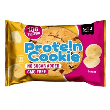 Печенье SOJ Prote!n Cookie протеиновое банан 37 г