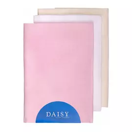 Пеленка Daisy тонкая батист 105*120 розовая 3 шт