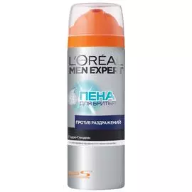 Пена для бритья Loreal men expert против раздражения 200мл. A5995900/6