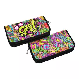 Пенал-книжка Erich Krause Cool Girl без наполнения 110x205x25 мм