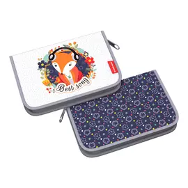 Пенал-книжка Erich Krause Music Fox без наполнения 13,5x20,5x3 см