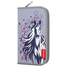 Пенал-книжка ErichKrause White Horse с наполнением