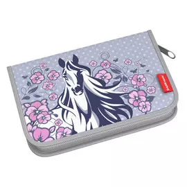 Пенал-книжка с наполнением ErichKrause "White Horse"