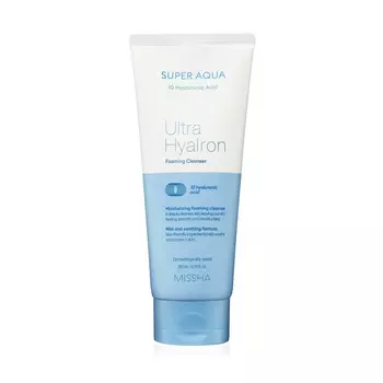 Пенка Missha Super Aqua Ultra Hyalron для умывания и снятия макияжа, 200 мл