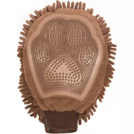 Перчатка для груминга Dog Gone Smart Grooming Mitt коричневая 25х18 см