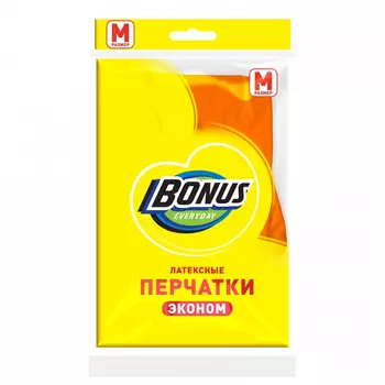 Перчатки латексные Бонус Эконом M