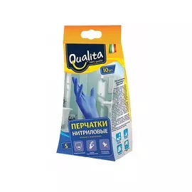 Перчатки нитриловые Qualita 10шт s