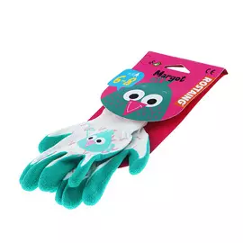 Перчатки садовые Rostaing детские Bird бело-зеленые