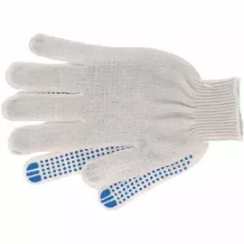 Перчатки трикотажные Ми ПВХ-покрытие "Точка", 10 класс