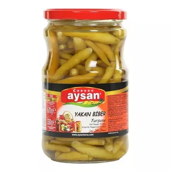 Перец Aysan острый маринованный, 670 г