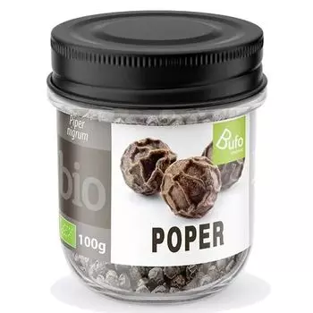 Перец черный Bufo Eko горошком био, 100 г