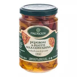 Перец резанный Italcarciofi по-домашнему в масле 314 мл