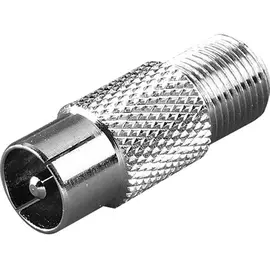 Переходник Vivanco F разъем - TV штекер 44015