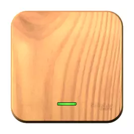 Переключатель 1-клавишн подсвет. Ясень Schneider Electric