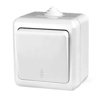 Переключатель Tokov Electric Dita одноклавишный белый