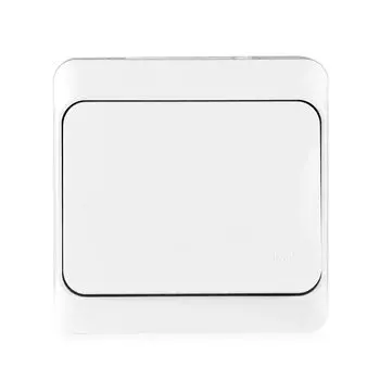 Переключатель Tokov Electric Nix одноклавишный белый