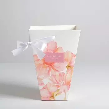 Переноска для цветов на лентах Дарите Счастье All flowers for you 17х25х9 см