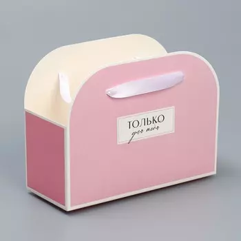 Переноска для цветов складная Дарите Счастье Для тебя 17x13x7 см