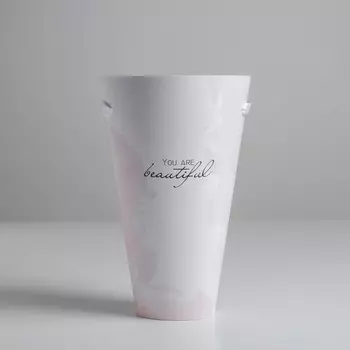 Переноска круглая на лентах Дарите Счастье You are beautiful 15x23,3x7,5 см