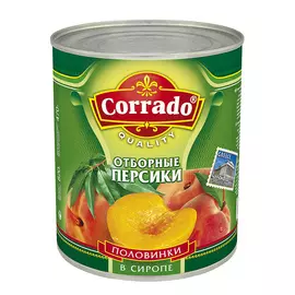 Персики Corrado половинки отборные 850 мл