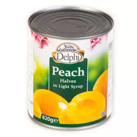 Персики Delphi половинки в сиропе 820 г