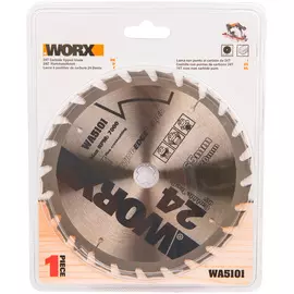 Пильный диск Worx твердосплавный 24T TCT 165х1,6х20 мм