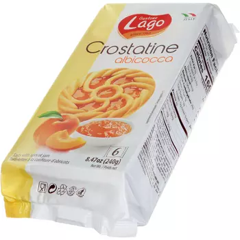 Пирог Lago Crostatina с абрикосом, 6х40 г