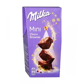 Пирожное Milka mini Сhoco Brownie с кусочками молочного шоколада, 117 г