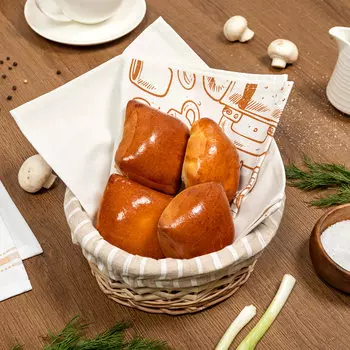 Пирожок с картофелем и грибами постный, кг