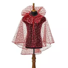 Плащ Артэ цветочный красный