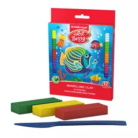 Пластилин ArtBerry Алоэ вера 12 цветов