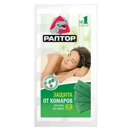 Пластины от комаров Раптор Mega Power, 10 шт