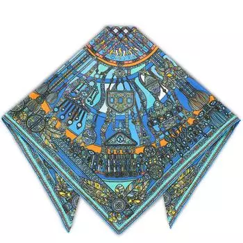 Платок Empire Тумар голубой 90х90 см