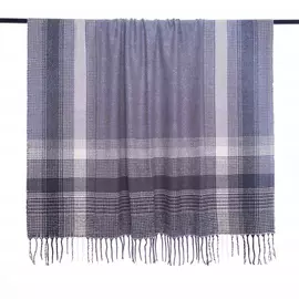 Плед Arya Home серый с синим 130х170 см