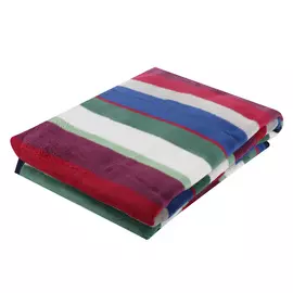 Плед Biederlack 150x200 полосы черный/красный