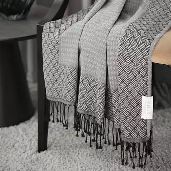 Плед Estia Николетт серый 140х180 см