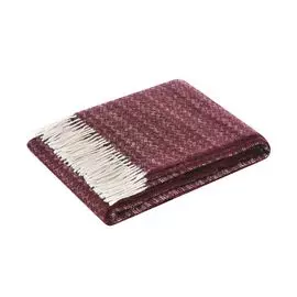 Плед Home blanket anika 130х190 белый-бордо