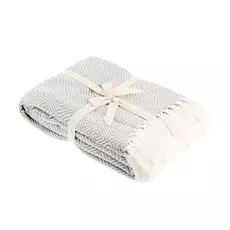 Плед Homelines textiles diamond 140x200cm light grey