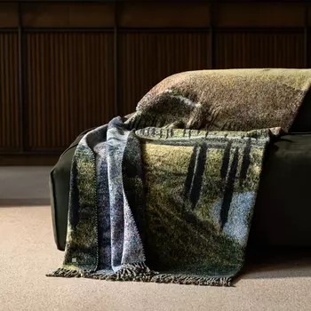 Плед Togas Фаметта бежевый/синий 135х180 см