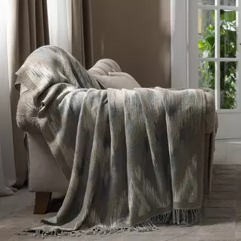 Плед Togas Месед бежевый/серый 140х200 см, 1 пр.