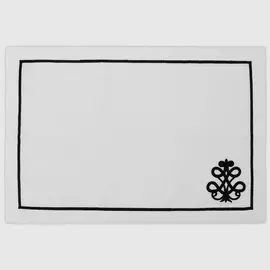 Плейсмат Banian Flowers чёрный 32х48 см