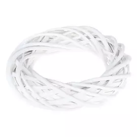 Плетёный венок Dekor pap белый 25 см