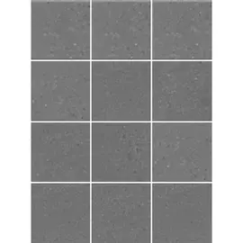 Плитка Kerama Marazzi Матрикс серый темный 1321H полотно 29,8x39,8 см из 12 частей 9,8x9,8 см