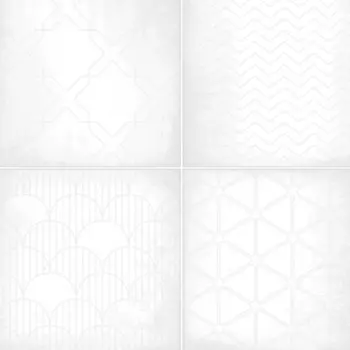 Плитка облицовочная Alma Ceramica Richard рельефная 249X500 см белый