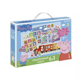 Подарочный набор 6в1 Свинка Пеппа. Учиться весело!