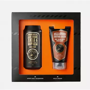 Подарочный набор The Chemical Barbers Лицо и борода Крем для бритья и Гель для душа 3в1