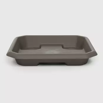 Поддон под горшок квадратный Serinova Hisar 30 см Мокко