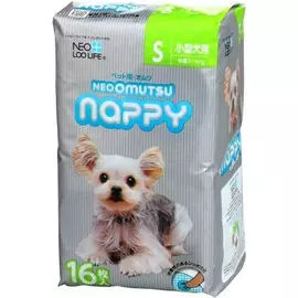 Подгузники для домашних животных Neoomutsu Nappy размер S на вес 3-6 кг 16 шт