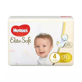 Подгузники Huggies Elite Soft 4 (8-14 кг) 33 шт